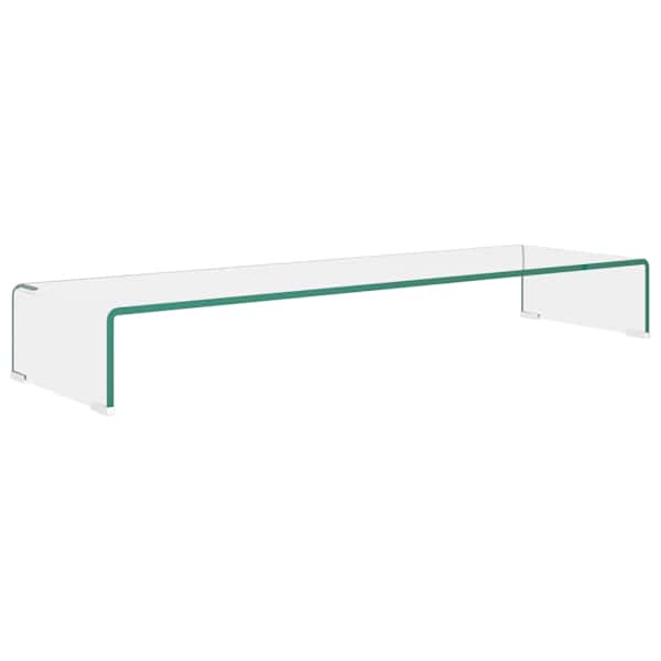 vidaXL telerialus klaasist 100 x 30 x 13 cm l&auml;bipaistev