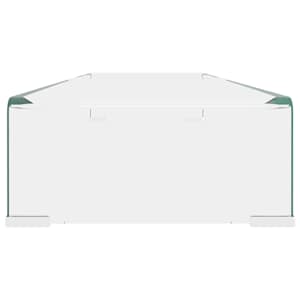 TV stolek / podstavec na monitor čiré sklo 100x30x13 cm - obrázek 4