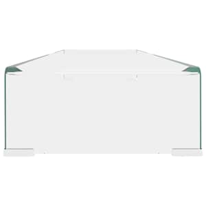 TV stolek / podstavec na monitor čiré sklo 110x30x13 cm - obrázek 4