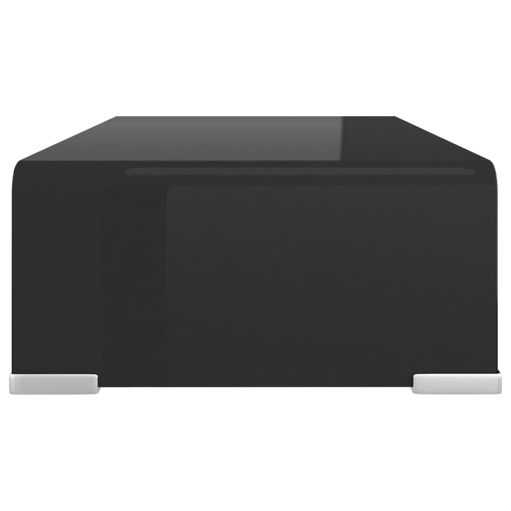Meuble TV/ Support pour moniteur 40 x 25 x 11 cm Verre Noir | meublestv.fr 5