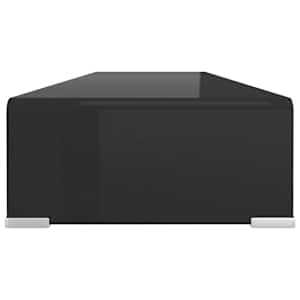 TV stolek / podstavec na monitor sklo černý 100x30x13 cm - obrázek 4