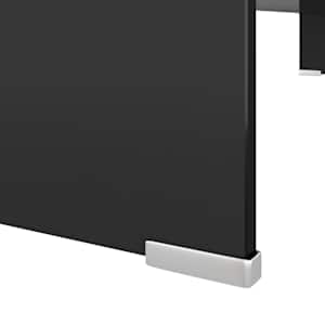 TV stolek / podstavec na monitor sklo černý 100x30x13 cm - obrázek 5