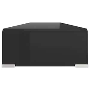 TV stolek / podstavec na monitor sklo černý 110x30x13 cm - obrázek 4