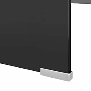 TV stolek / podstavec na monitor sklo černý 120x30x13 cm - obrázek 5