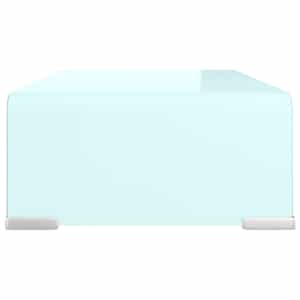 TV stolek / podstavec na monitor sklo zelený 40 x 25 x 11 cm - obrázek 4