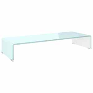 TV stolek / podstavec na monitor sklo zelený 80 x 30 x 13 cm - obrázek 2