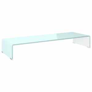 TV stolek / podstavec na monitor sklo zelený 90 x 30 x 13 cm - obrázek 2