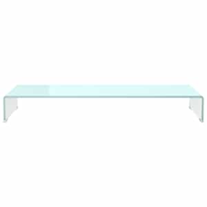 TV stolek / podstavec na monitor sklo zelený 100 x 30 x 13 cm - obrázek 3
