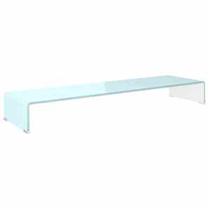 TV stolek / podstavec na monitor sklo zelený 110 x 30 x 13 cm - obrázek 2