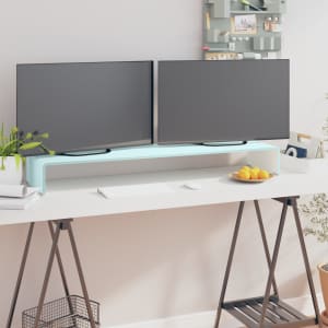 TV stolek / podstavec na monitor sklo zelený 110 x 30 x 13 cm - obrázek 1