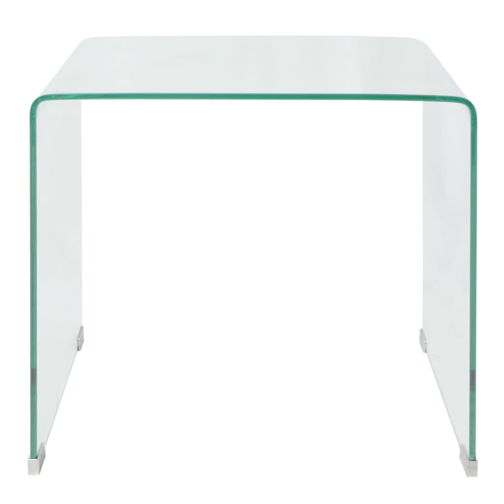 VidaXL - vidaXL Salontafel transparant 49,5x50x45 cm gehard glas