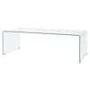 vidaXL karastatud klaasist kohvilaud 98x45x30 cm l&auml;bipaistev