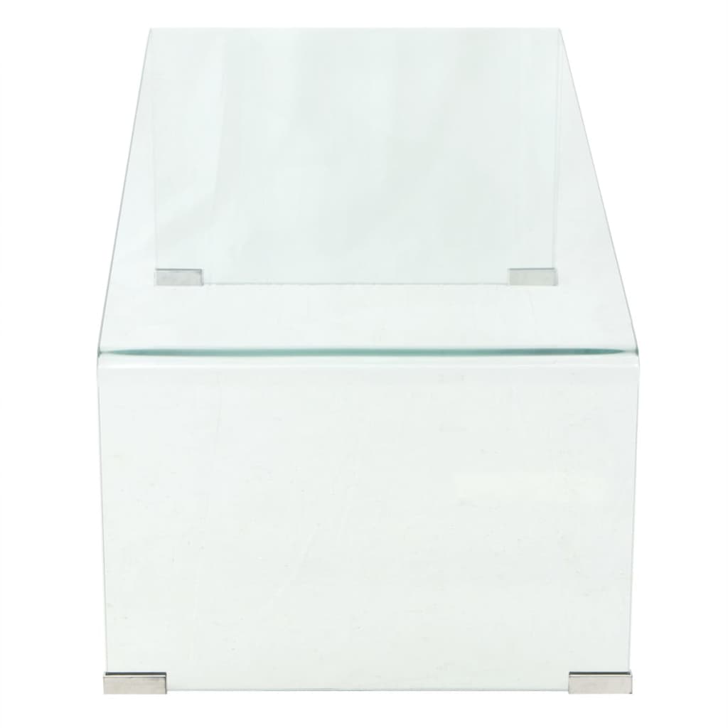 Thumbnail - vidaXL Couchtisch Hartglas 98x45x30 cm Transparent