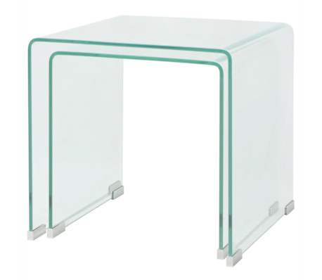 Mesa De Café Vidrio Con Impresión Arcoíris VidaXL - Marco Negro Hierro, Vidrio Templado 0.2", 35.4x17.7x12.6"