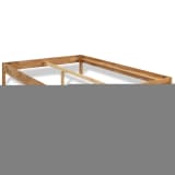 vidaXL Bed Frame Solid Oak 70.9"x78.7" Natural