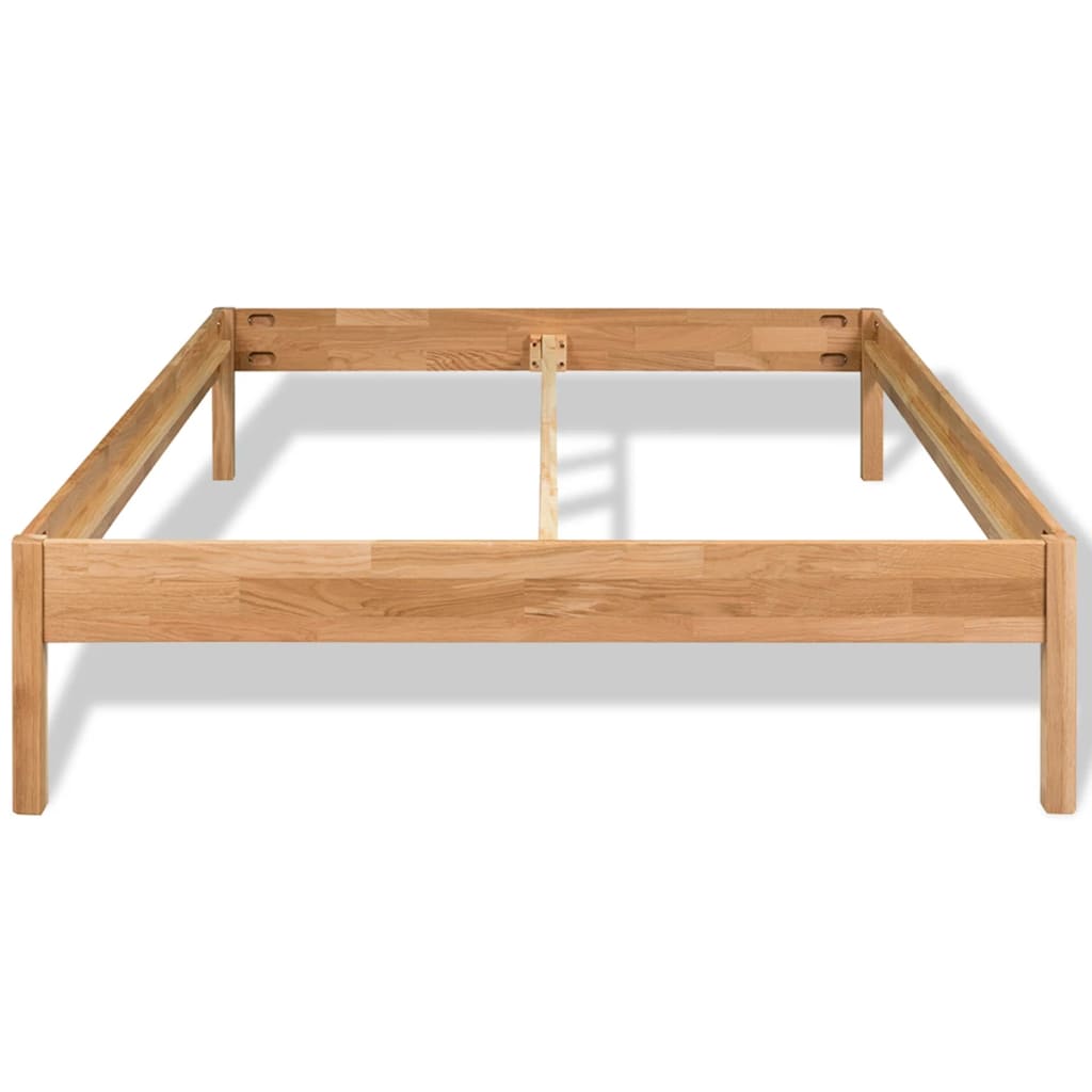 vidaXL Bed Frame Solid Oak Wood 70.9"x78.7"