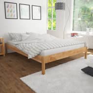 vidaXL Bedframe massief eikenhout