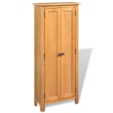 vidaXL Schrank Eiche Massiv 50 x 22 x 122 cm