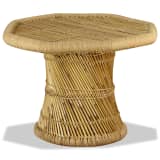 vidaXL Soffbord bambu oktogon 60x60x45 cm