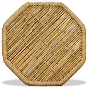 Konferenční stolek bambus osmihran 60 x 60 x 45 cm - obrázek 6