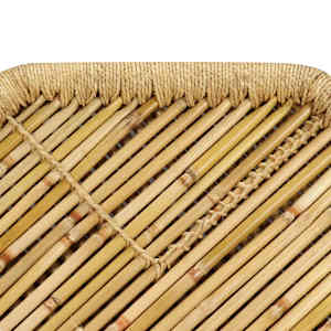 Konferenční stolek bambus osmihran 60 x 60 x 45 cm - obrázek 7