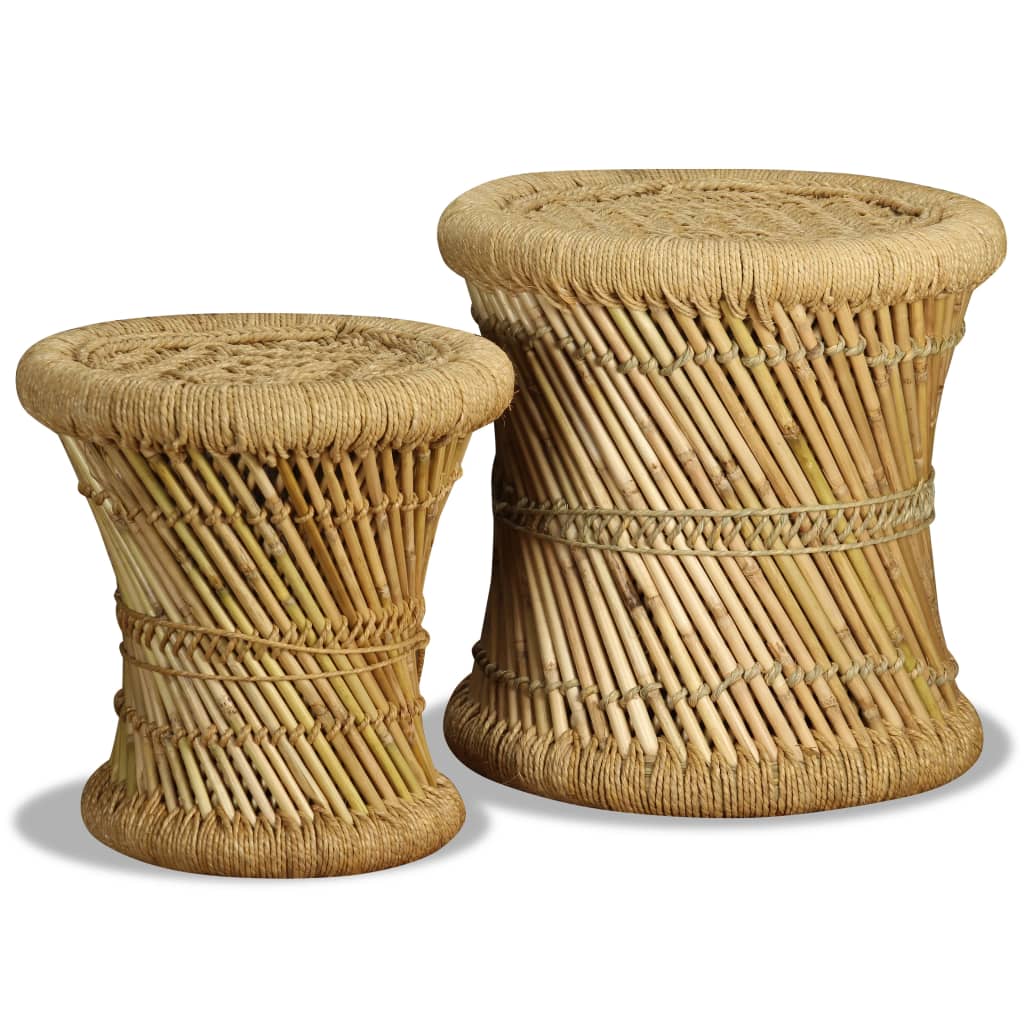 2 db bambusz és juta ülőke 