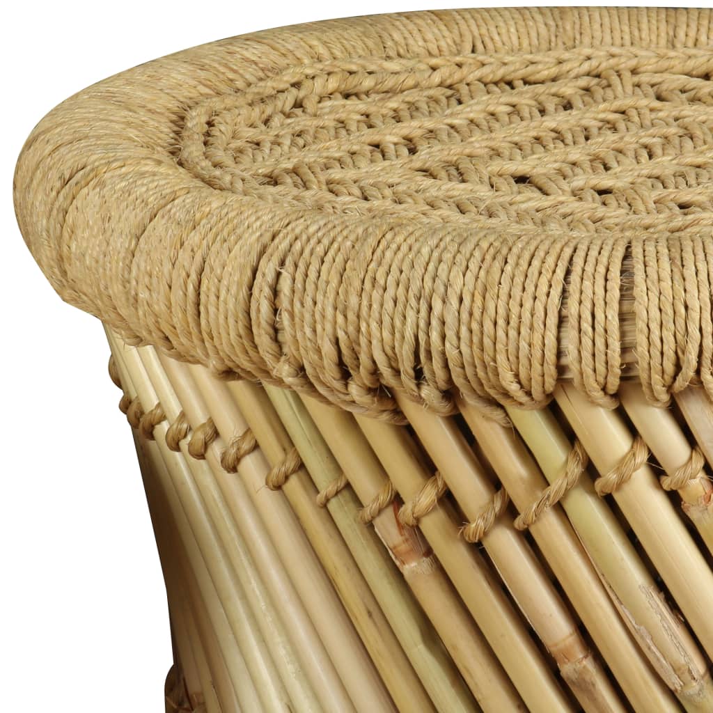 Stools 2 Pcs Bamboo And Jute VidaXL 19 width=274