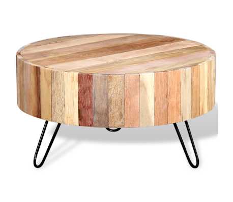 vidaXL Couchtisch Recyceltes Massivholz Kaffeetisch Sofatisch Beistelltisch