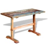 vidaXL Tavolo Pranzo in Legno Massello Anticato 120x58x78 cm