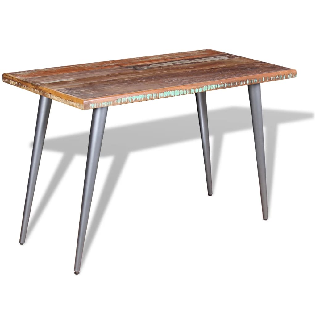 Blagovaonski stol od masivnog obnovljrnog drva 120 x 60 x 76 cm