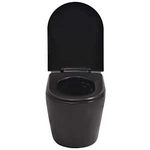 Závěsné WC keramické černé - obrázek 4