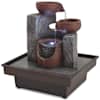 vidaXL toapurskkaev LED-tulega, pol&uuml;vaik