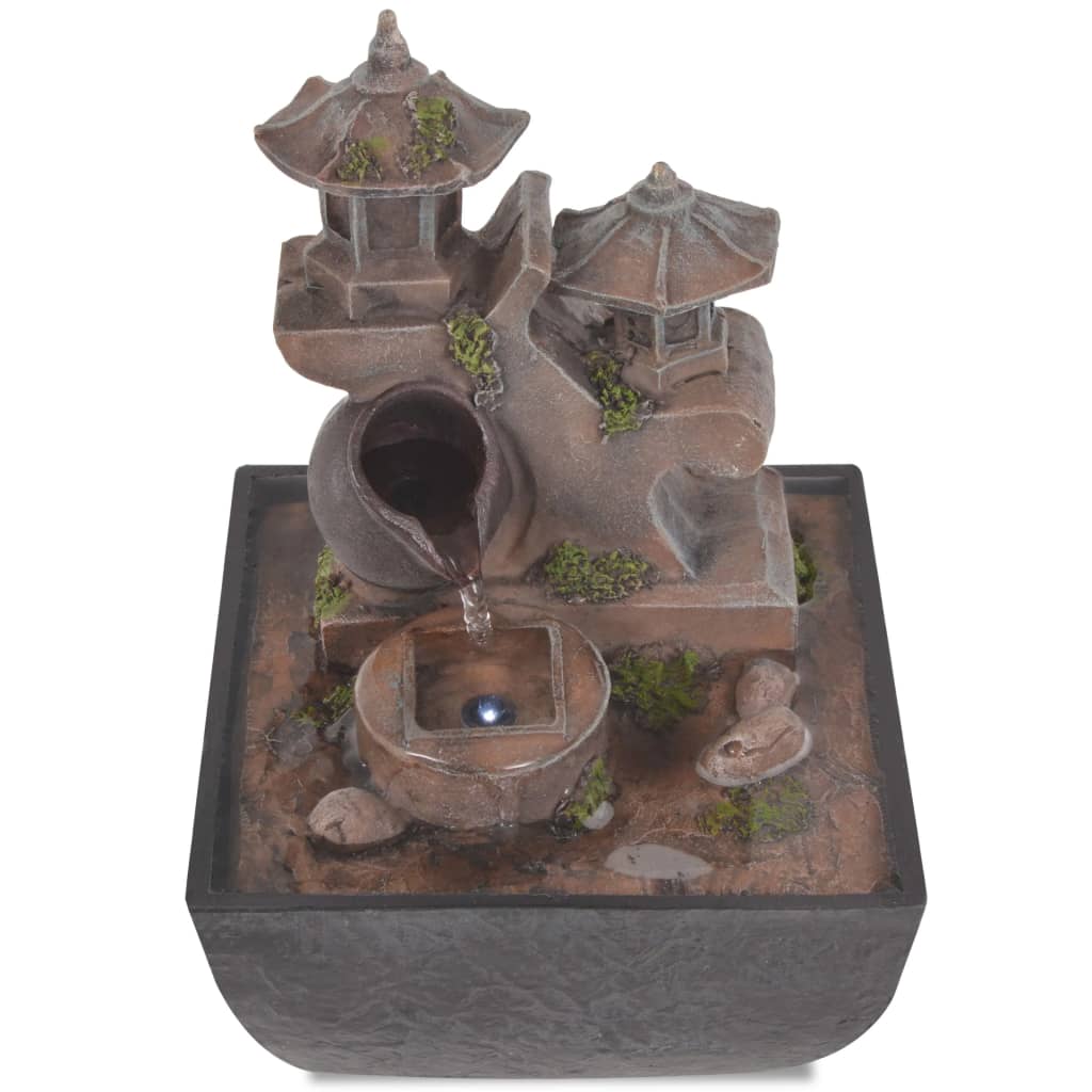 Fontaine D'intérieur Avec Lampe LED Polyrésine VidaXL 15 width=274