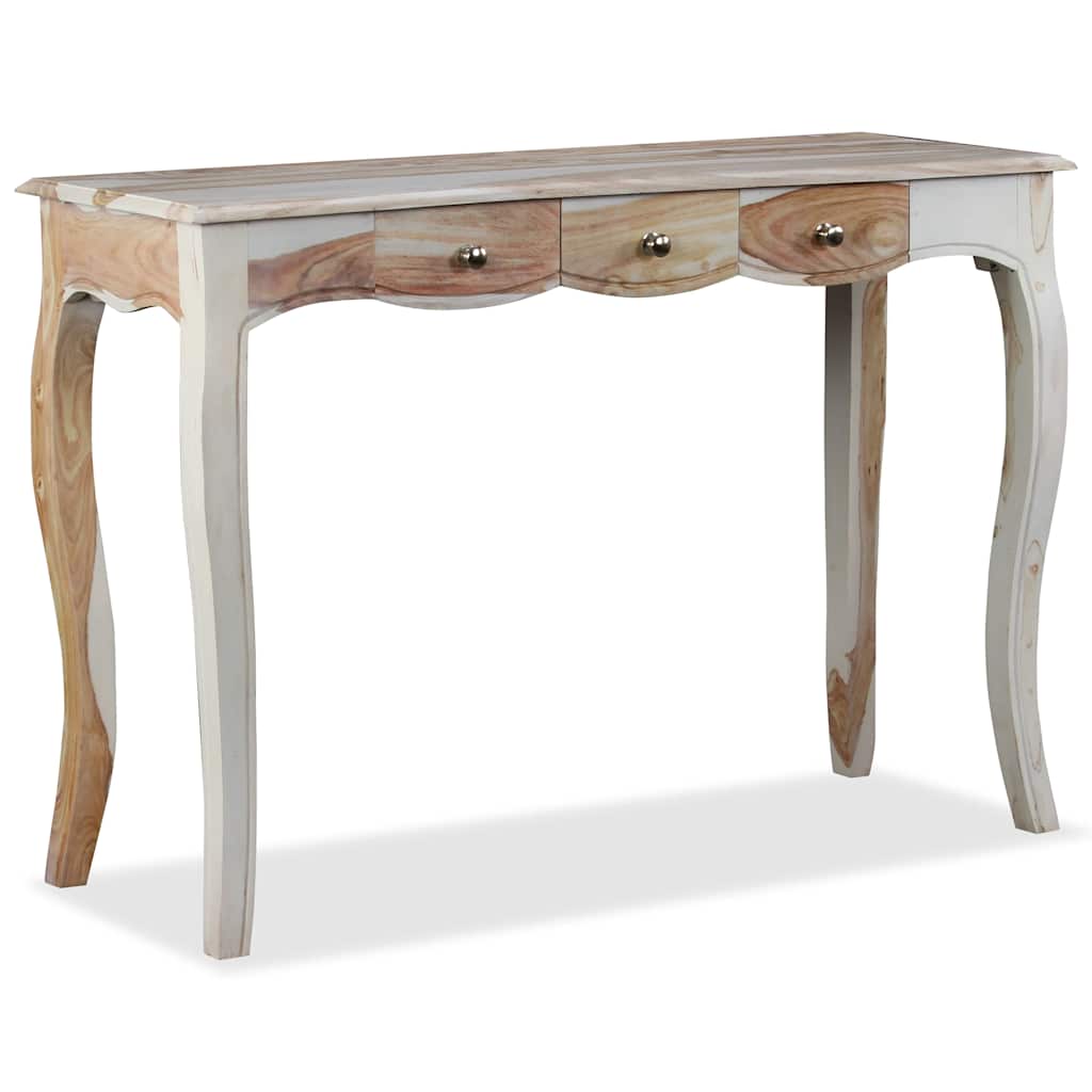 vidaXL Konsolentisch mit 3 Schubladen Massivholz Akazie 110x40x76 cm