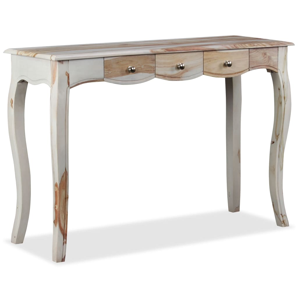 vidaXL 3 fiókos, tömör kelet-indiai rózsafa tálaló 110 x 40 x 76 cm