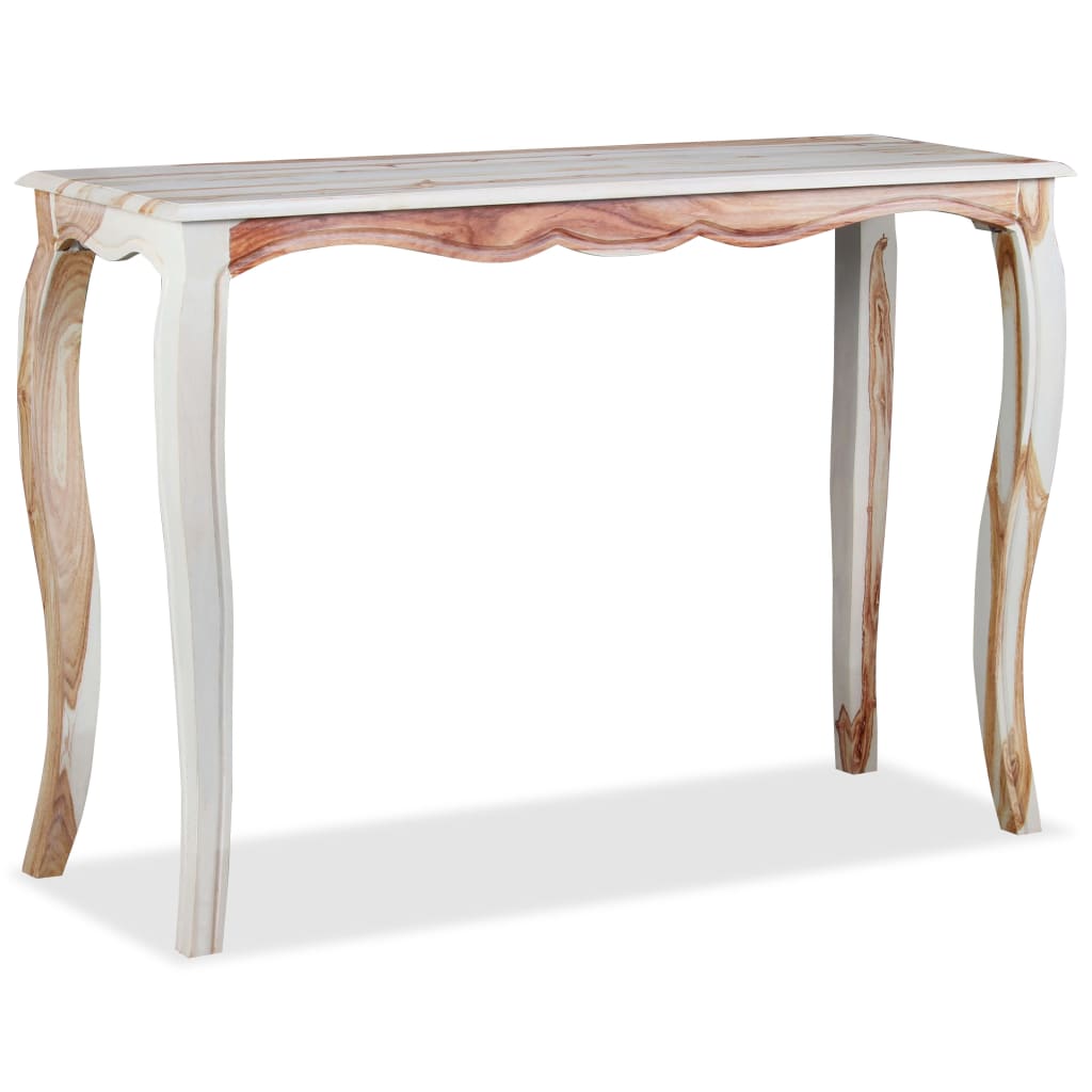 vidaXL Table console Bois de Sesham massif 110 x 40 x 76 cm