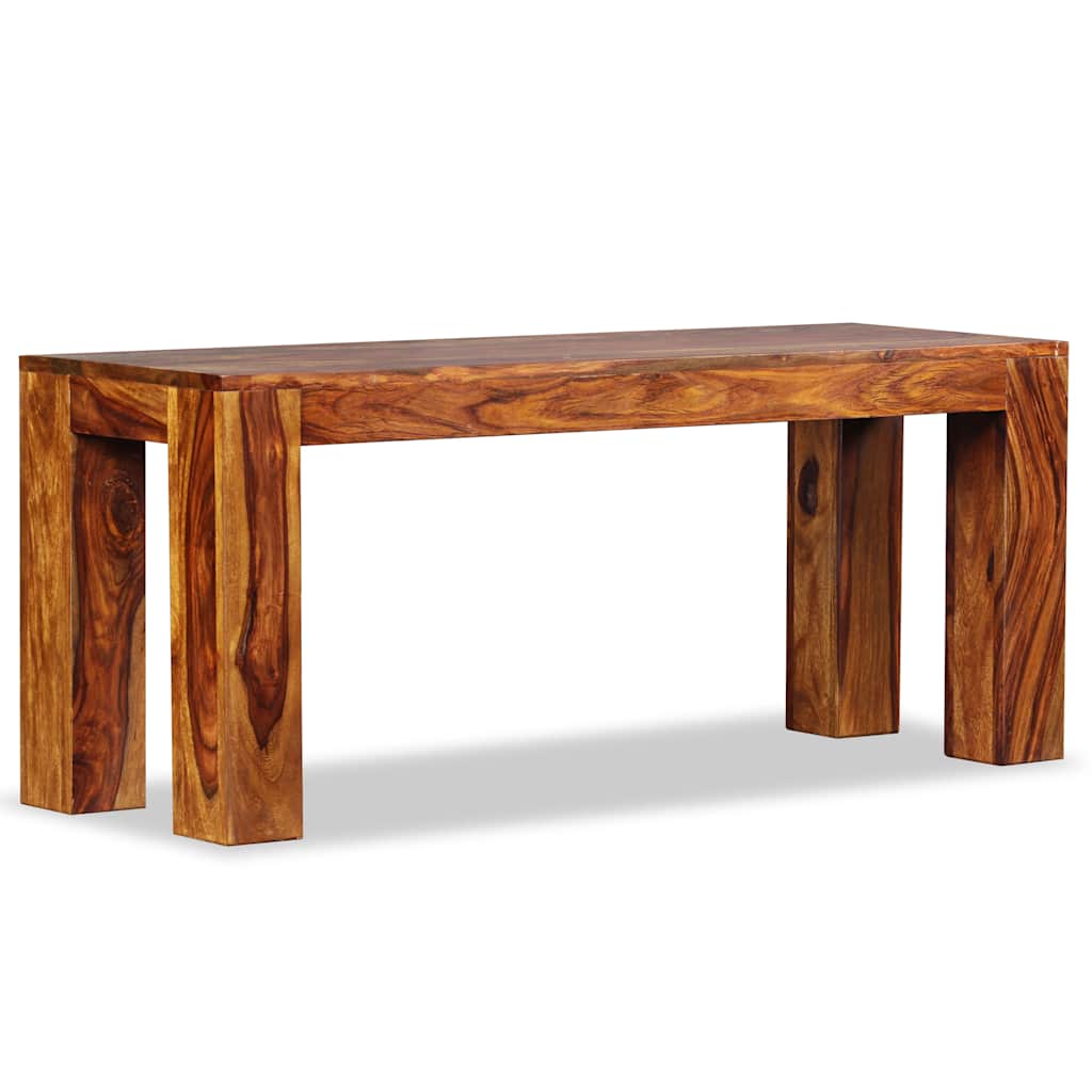 Banc Bois de Sesham massif 110 x 35 x 45 cm