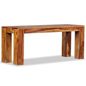 Lavice masivní akáciové dřevo 110 x 35 x 45 cm - obrázek 4