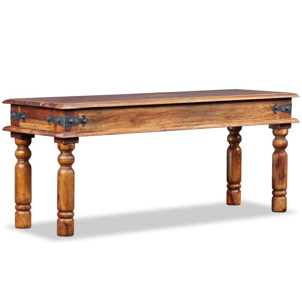 

vidaXL Kasteelbankje 110x35x45 cm massief sheeshamhout