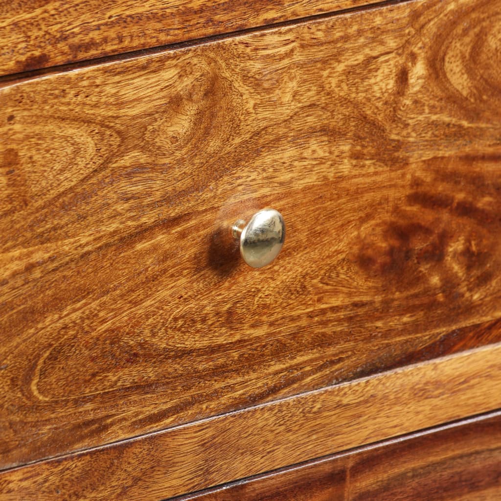 Bočná skrinka, masívne sheeshamové drevo, 60x35x76 cm