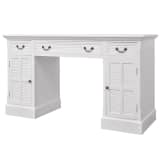 vidaXL Skrivebord hvit 140x48x80 cm