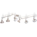 vidaXL Plafondlamp voor 6 peertjes E14 zilver