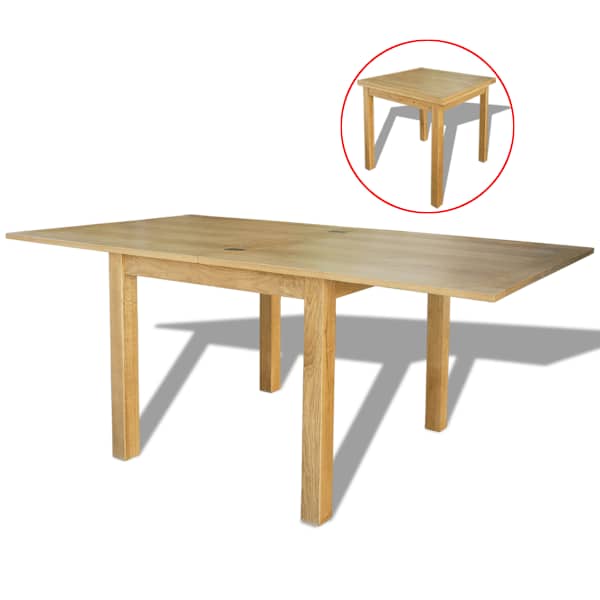 vidaXL pikendatav laud, tamm 170 x 85 x 75 cm