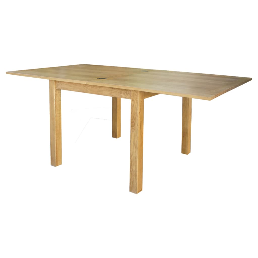 vidaXL Uitschuifbare tafel eikenhout 170x85x75 cm