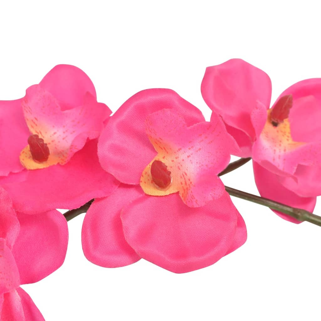 vidaXL Kunst orchidee plant met pot 30 cm rood