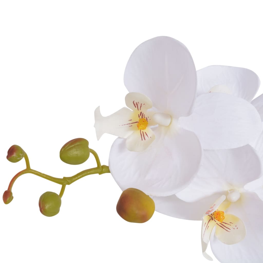 VidaXL - vidaXL Kunst orchidee plant met pot 65 cm wit