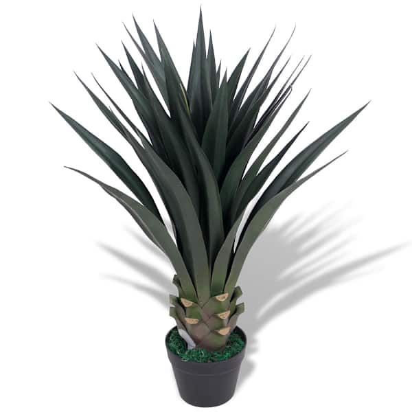 vidaXL kunsttaim t&auml;&auml;kliilia potiga 85 cm, roheline