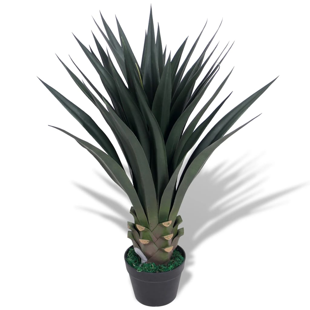 vidaXL Kunst yucca plant met pot 90 cm groen