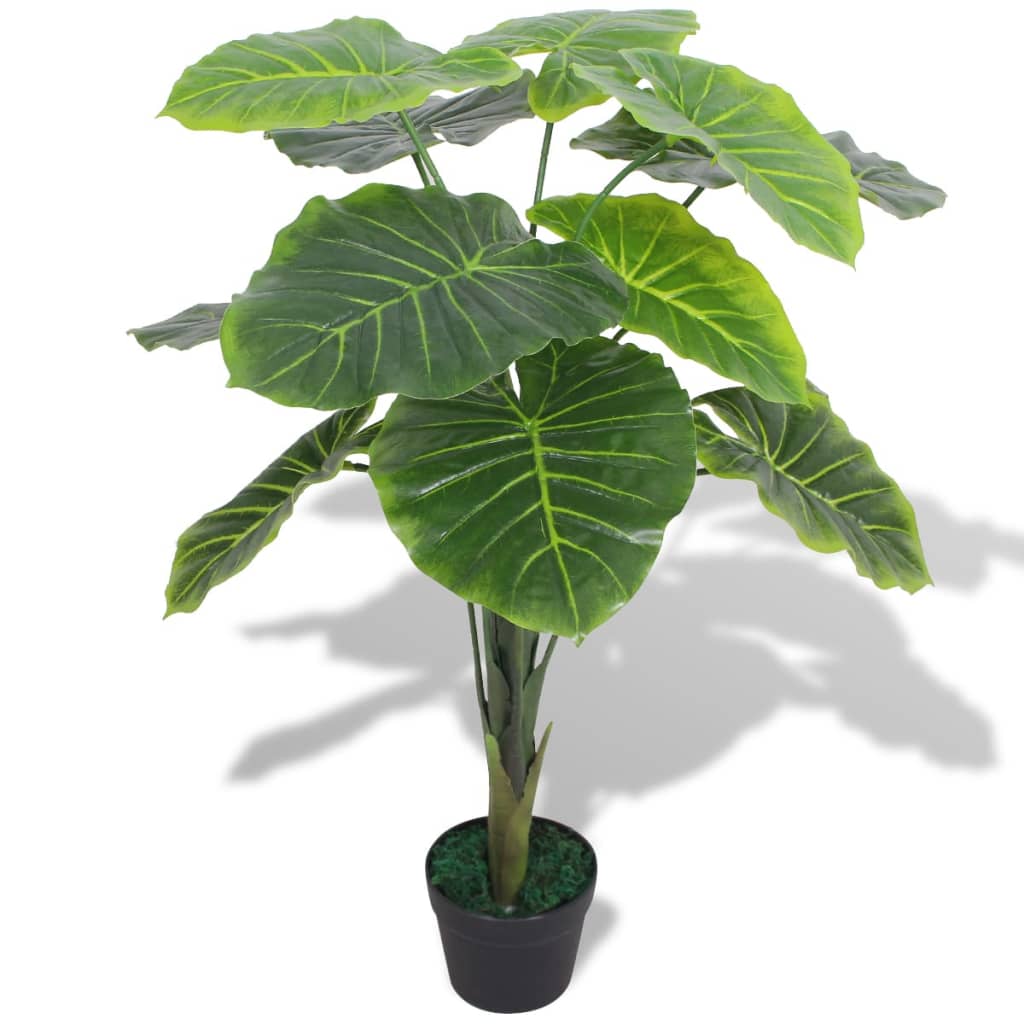 15: vidaXL kunstig taro-plante med urtepotte 85 cm grøn