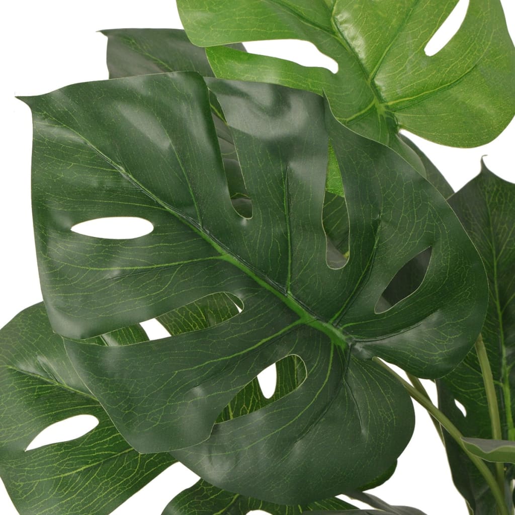 Artificial Plant with Pot Fake Decorative Monstera Indoor Plant Green vidaXL vid